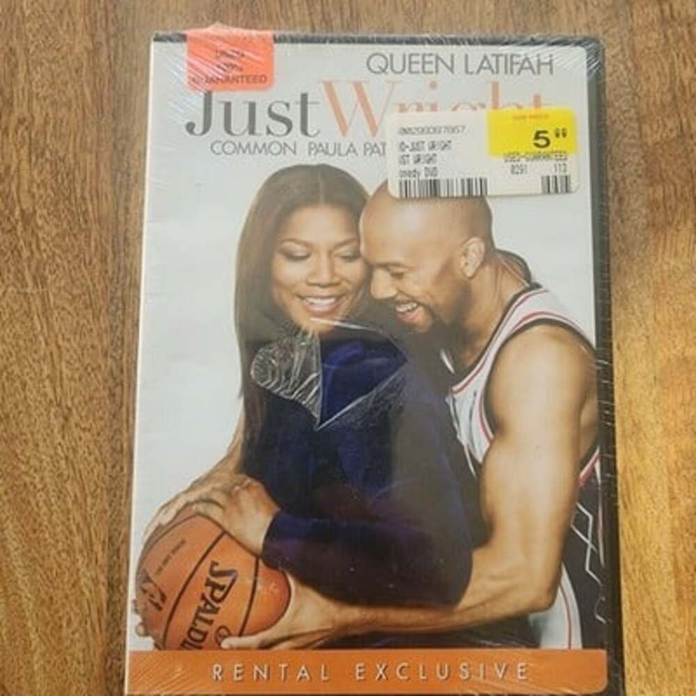 Just Wright DVD Queen Latifah Common Comedy Basketball Movie Sealed Rental